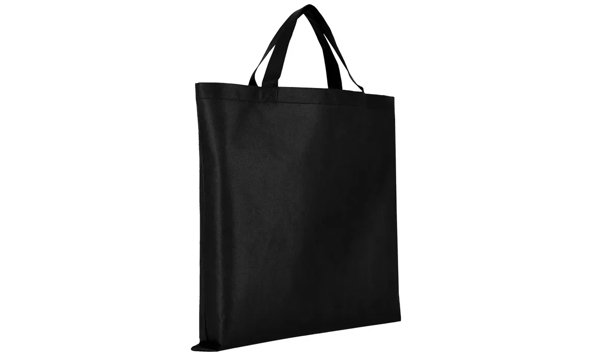 Square, practical, good - PP bag - black