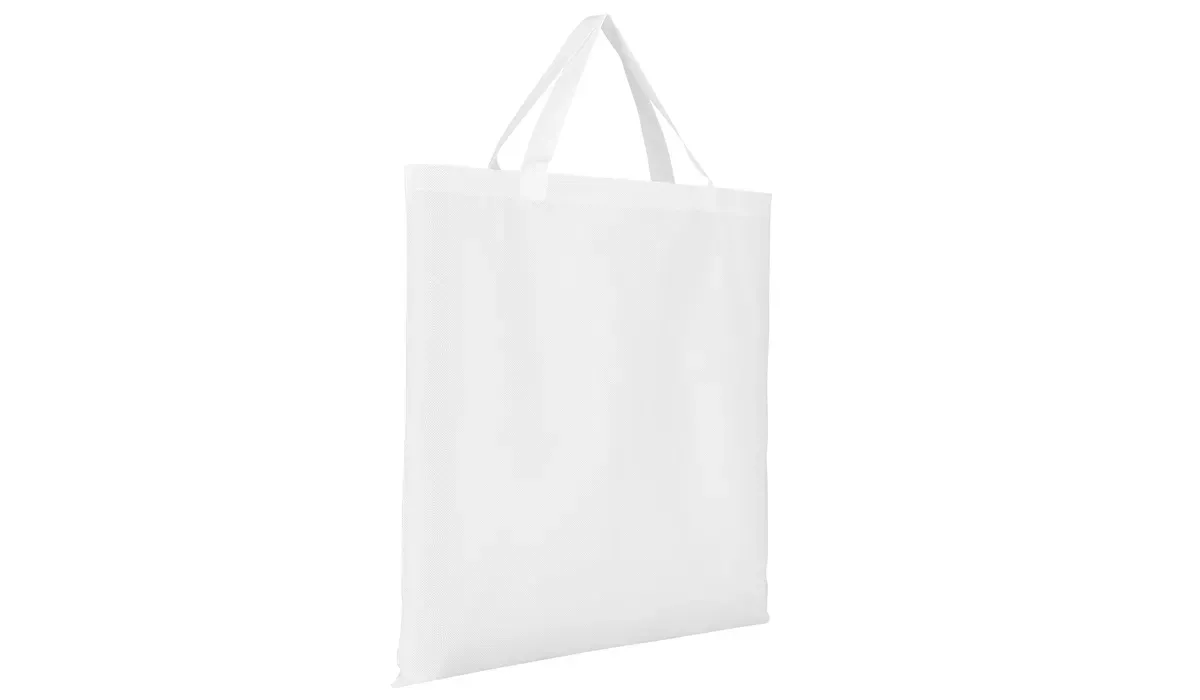 Square, practical, good - PP bag - white