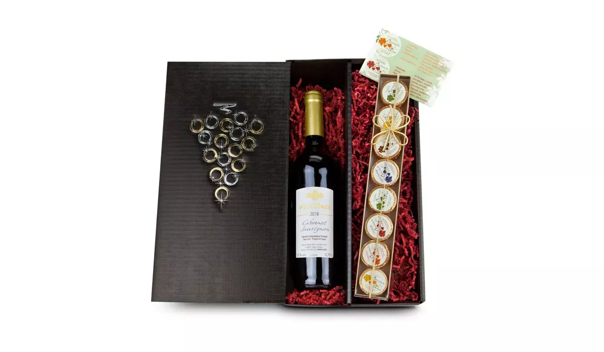Geschenkset / Präsenteset: Chocolate for wine