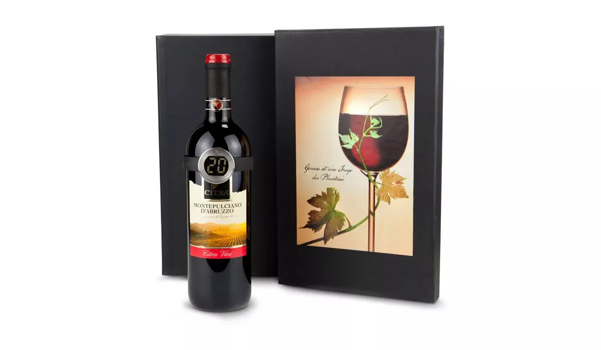 Gift box/Present set: Modern wine thermometer