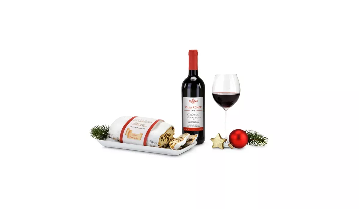 Gift box/Present set: Red Wine & Stollen