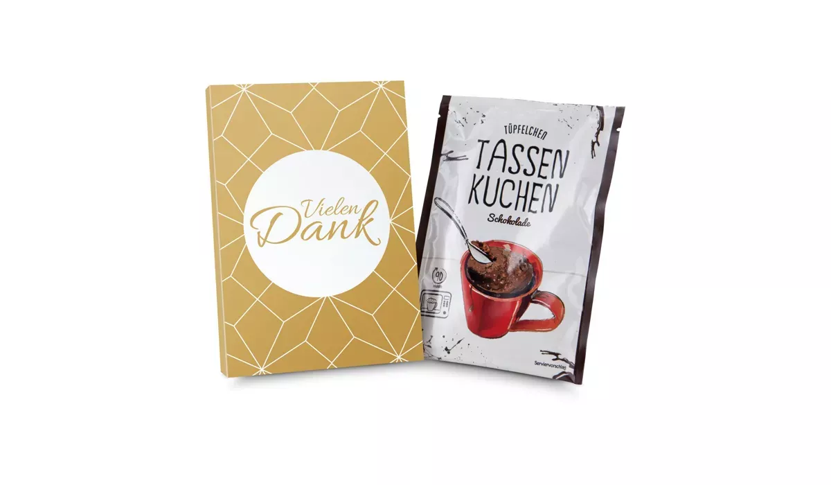 Geschenkartikel: Tassenkuchen 70 g, Vielen Dank