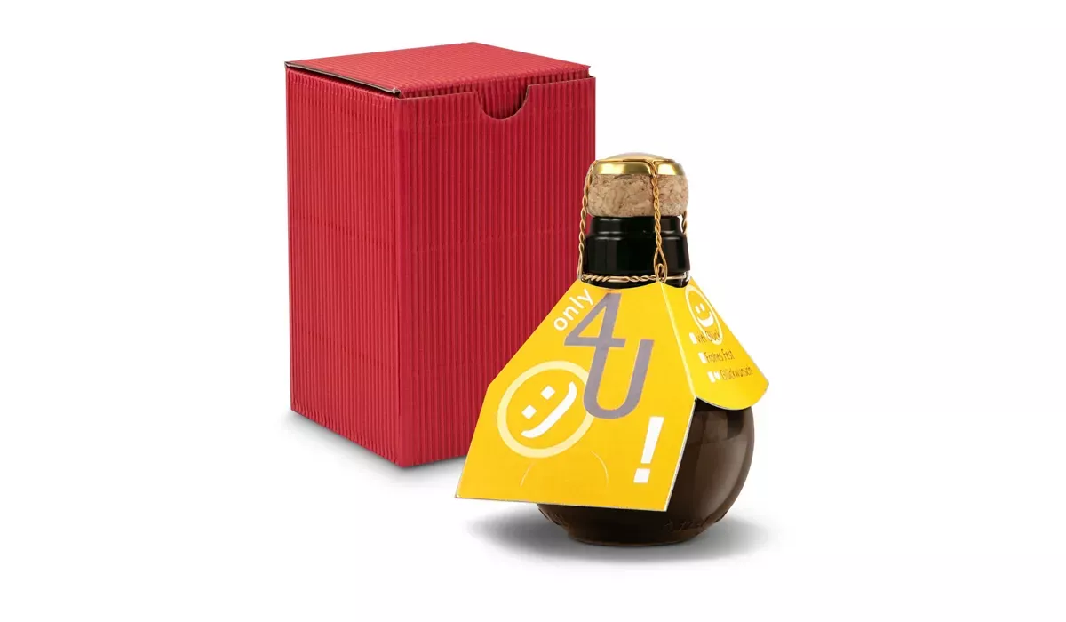 Origineller Sekt Only 4 u - Geschenkkarton, 125 ml
