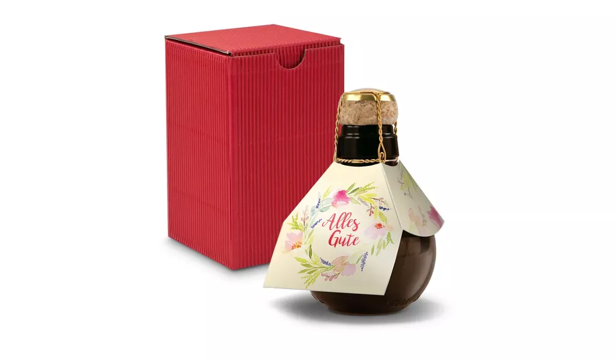 Origineller Sekt Alles Gute - Geschenkkarton, 125 ml