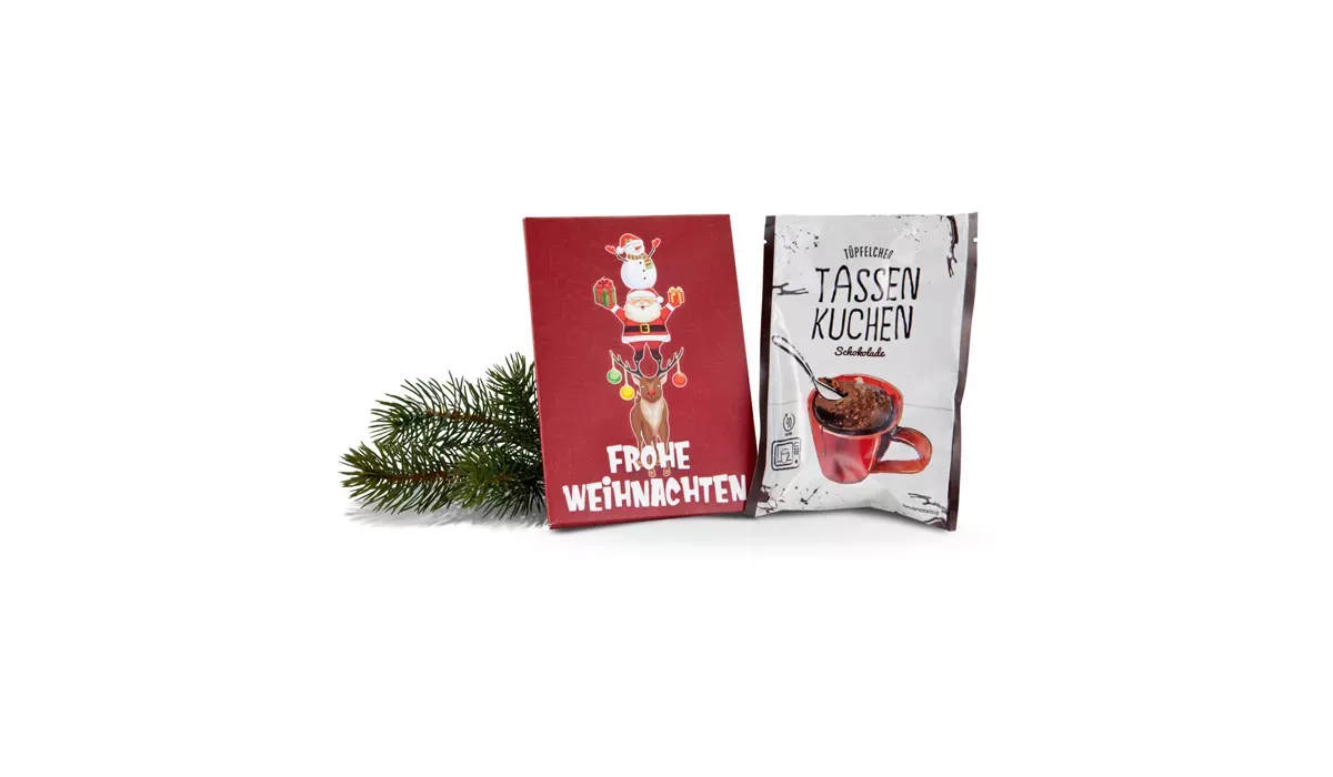 Gift box/Present set: Frohe Weihnachten Tassenkuchen