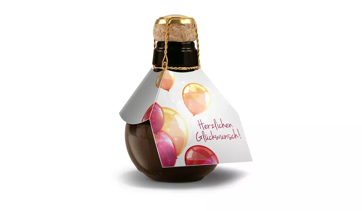 Kleinste Sektflasche der Welt Herzlichen Glückwunsch