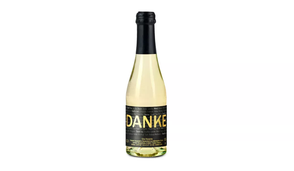 6x Danke Secco Flaschen, 0,2 l