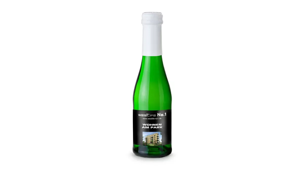 Sekt Cuvée Piccolo - Flasche grün, 0,2 l