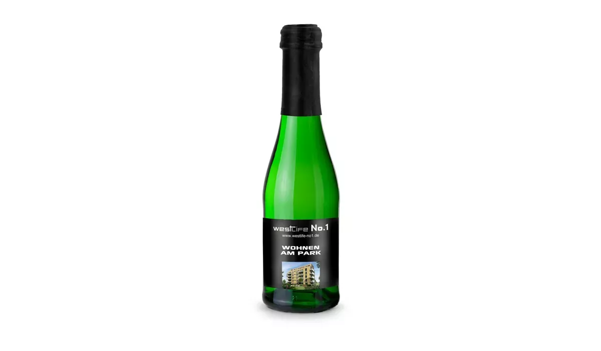 Sekt Cuvée Piccolo - Flasche grün, 0,2 l