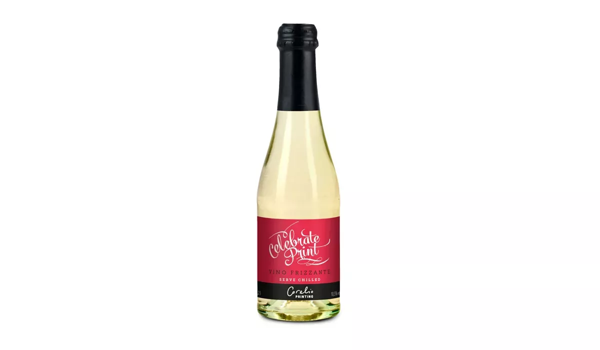 Promo Secco Piccolo - Flasche klar - Kapsel schwarz, 0,2 l