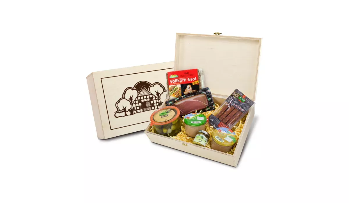 Geschenkset / Präsenteset: Herzhafte Kiste