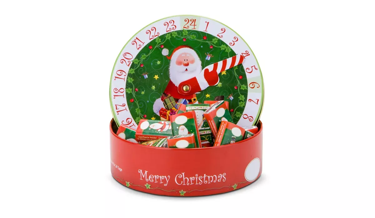 Gift/present item: Round chocolate advent calendar