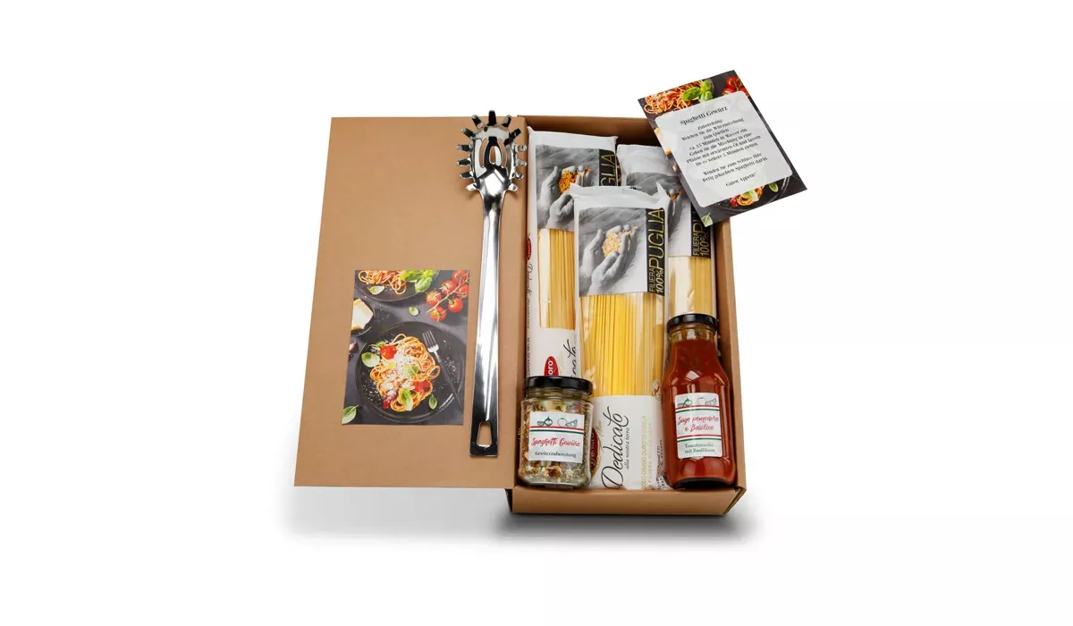 Geschenkset / Präsenteset: Spaghetti-Variation
