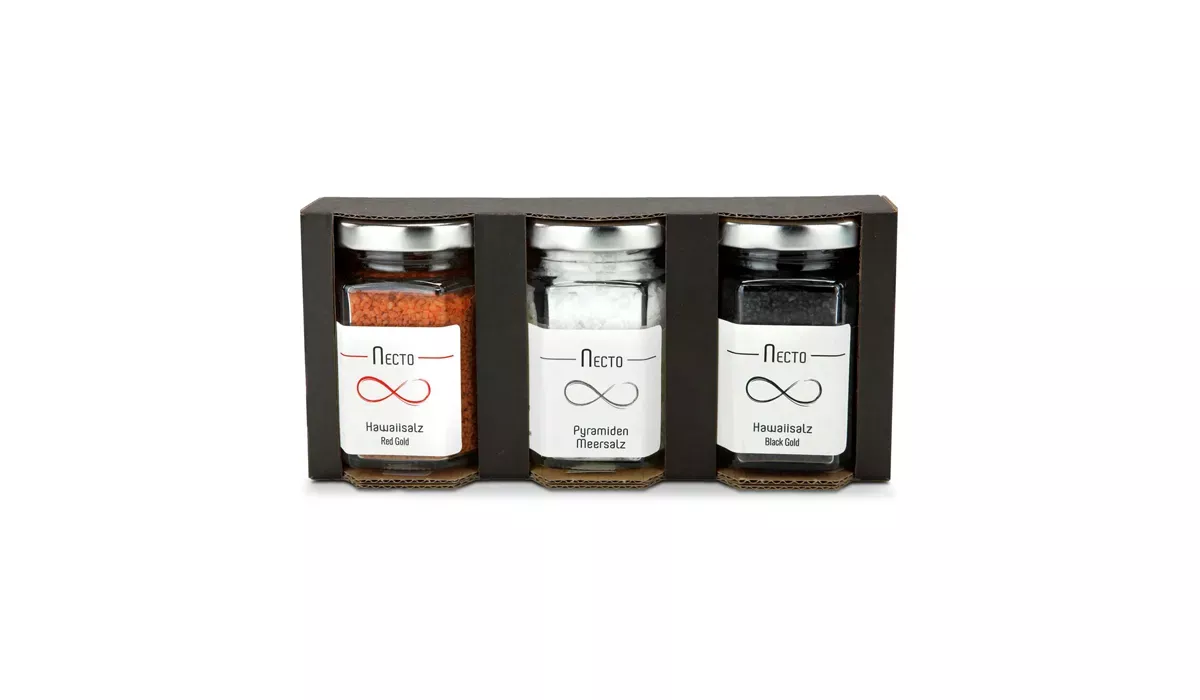 Gift articles/present articles: Sea salts, set of 3 with 270 g