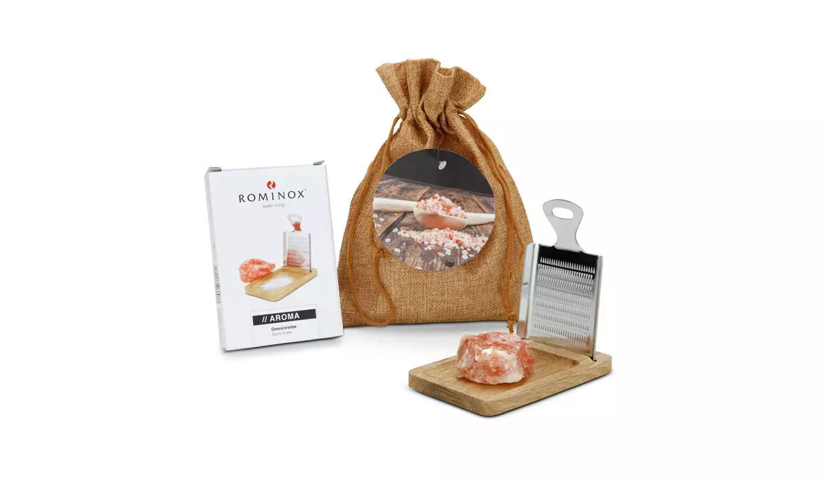 Geschenkset / Präsenteset: Kleine Salzreibe