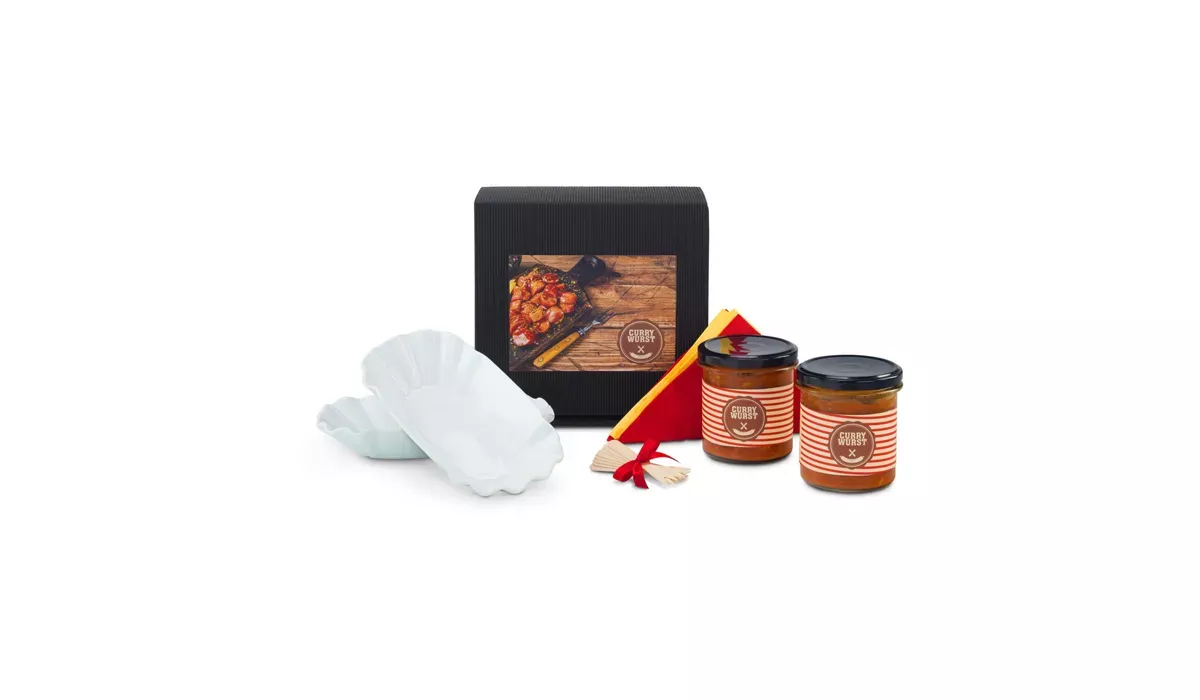 Geschenkset / Präsenteset: Currywurst für Zwei