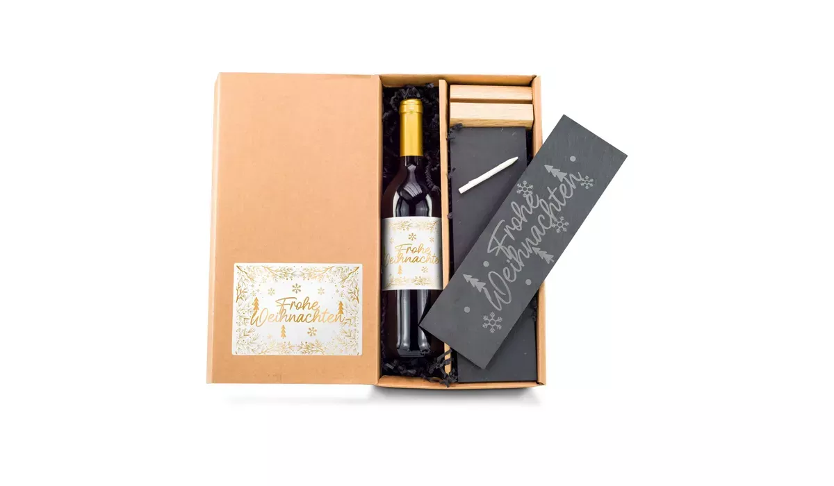 Geschenkset / Präsenteset: Schiefer & Wein