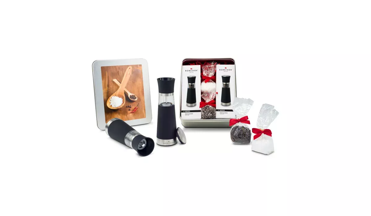 Salz-& Pfeffermühlen Set - Silberdose