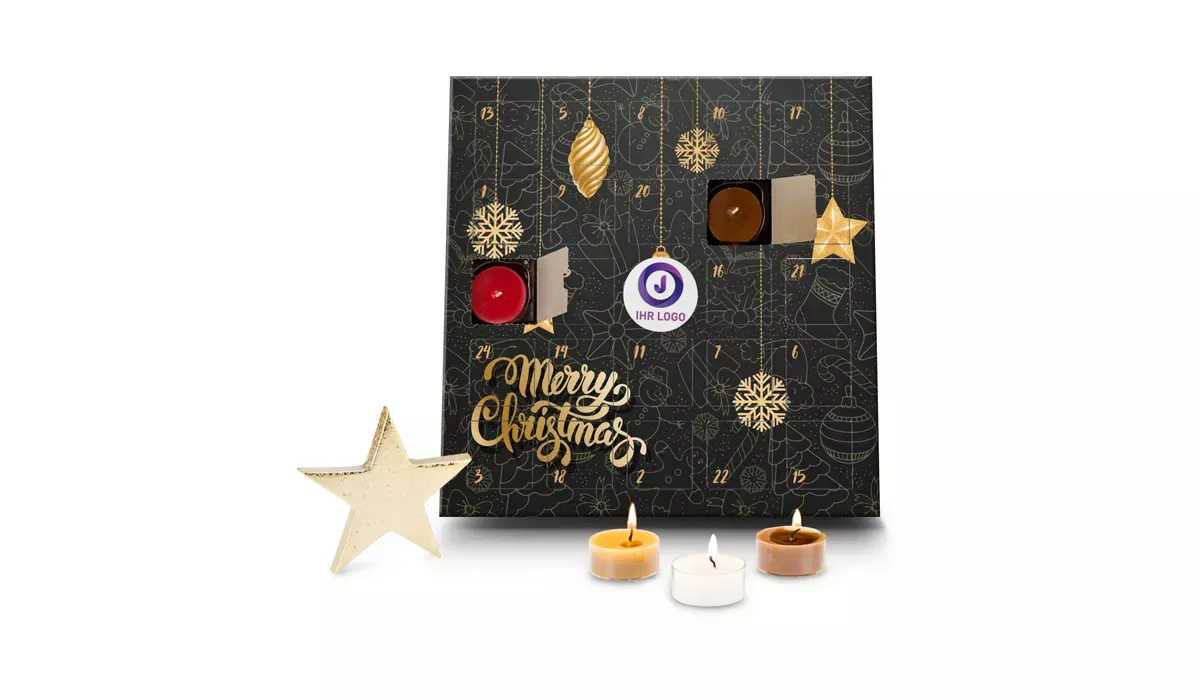 Gift product: Scented Candles Advent Calendar Merry Christmas