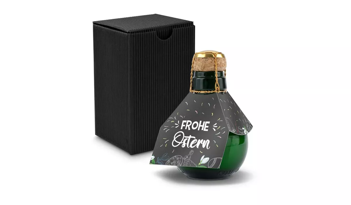 Origineller Sekt Frohe Ostern - im Geschenkkarton, 125 ml
