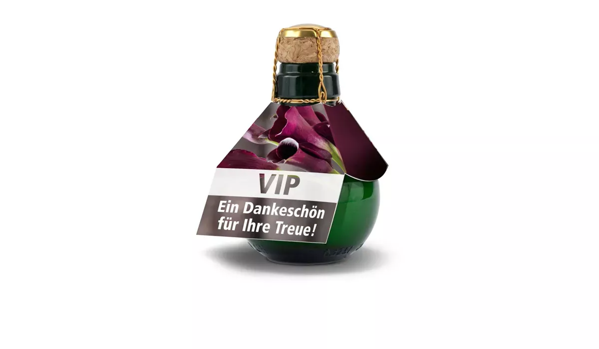 Origineller Sekt Frohe Ostern - Karton Rot, 125 ml