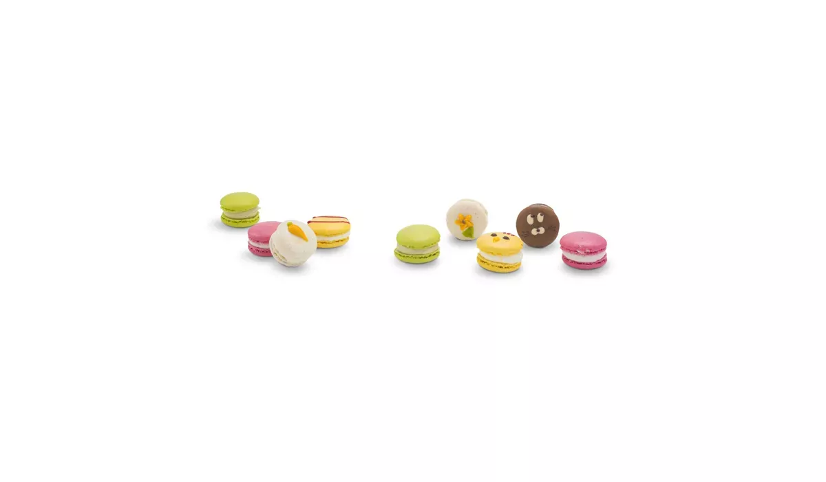 Bunte Oster-Macarons, 90 g