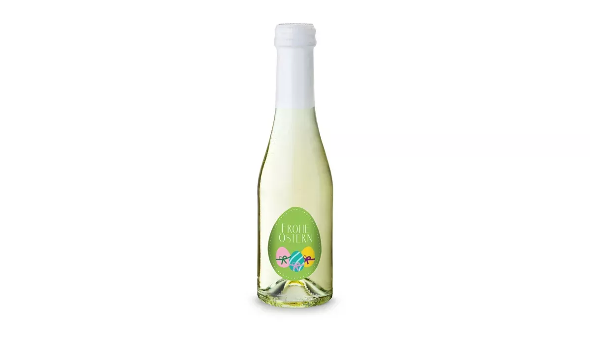 Oster-Piccolo - 6 x Secco Piccolo 0,2 l, Flasche klar