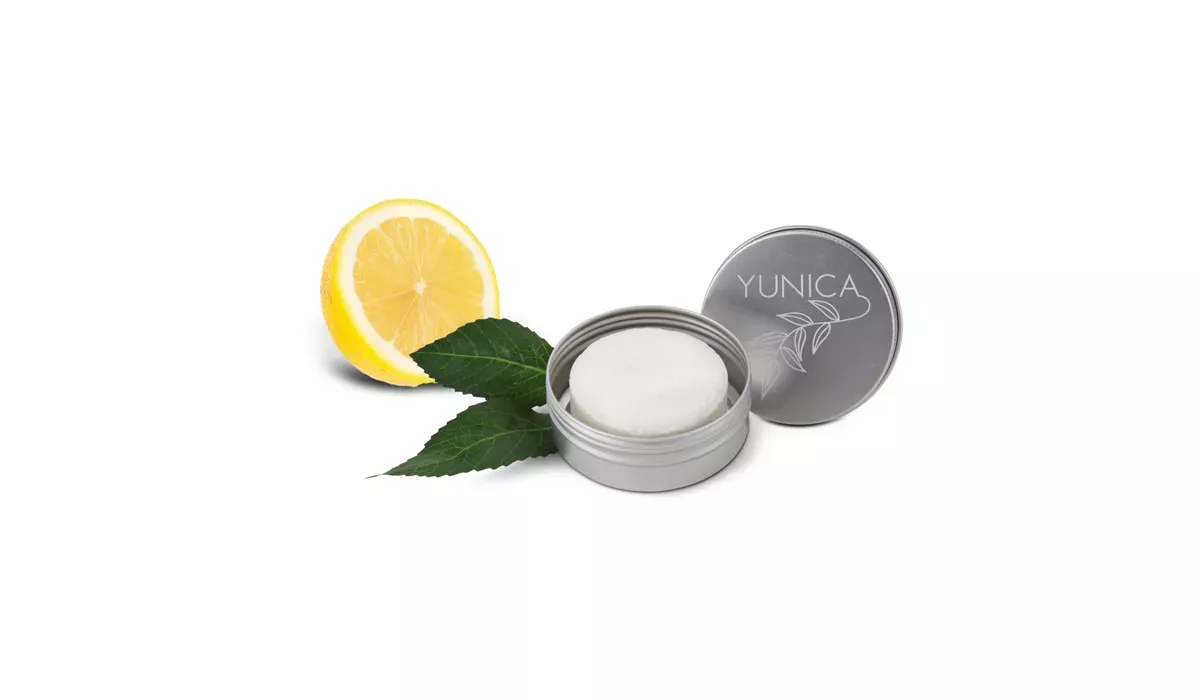 Shampoo Bar Lemon-Mint with Frohe Ostern label