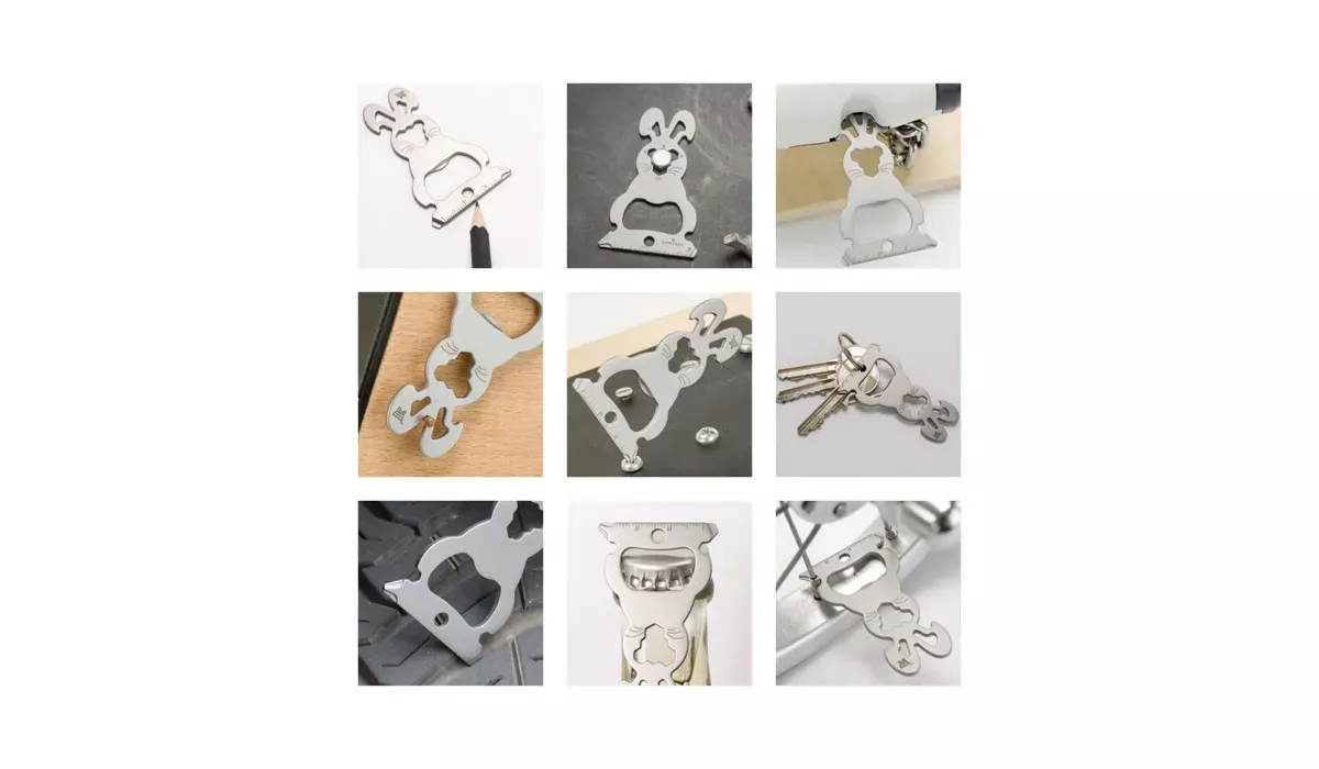 ROMINOX® Key Tool Bunny (16 functions) Frohe Ostern