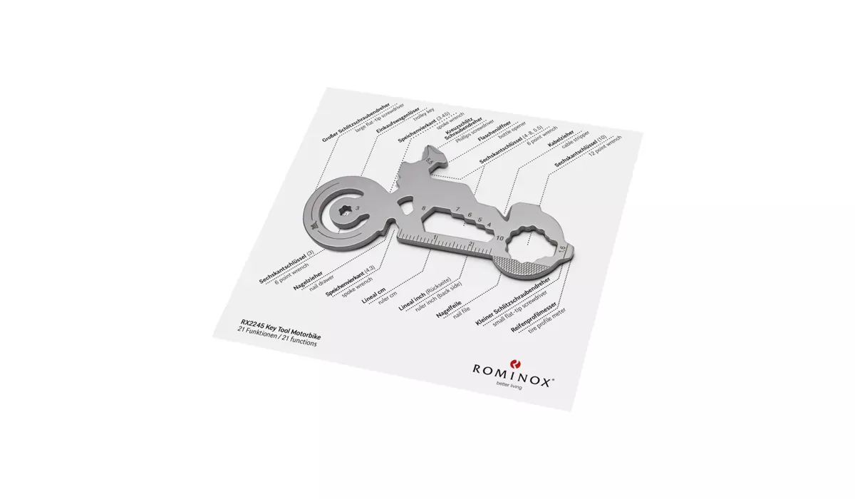 ROMINOX® Key Tool Motorbike (21 Funktionen) Happy Father's Day
