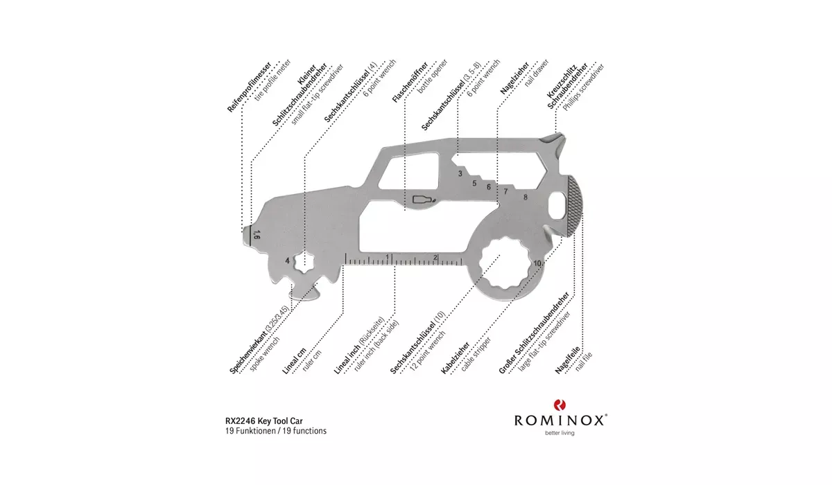 ROMINOX® Key Tool SUV (19 functions) Merry Christmas