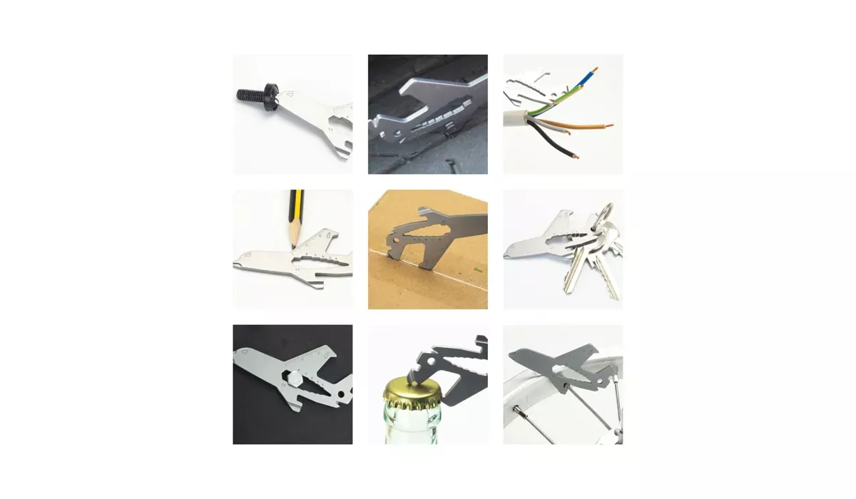 ROMINOX® Key Tool Airplane (19 Funktionen) Frohe Weihnachten