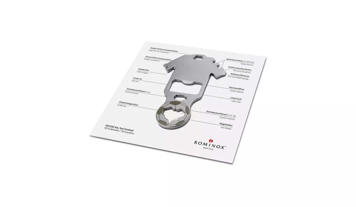 ROMINOX® Key Tool Football (18 functions) Merry Christmas