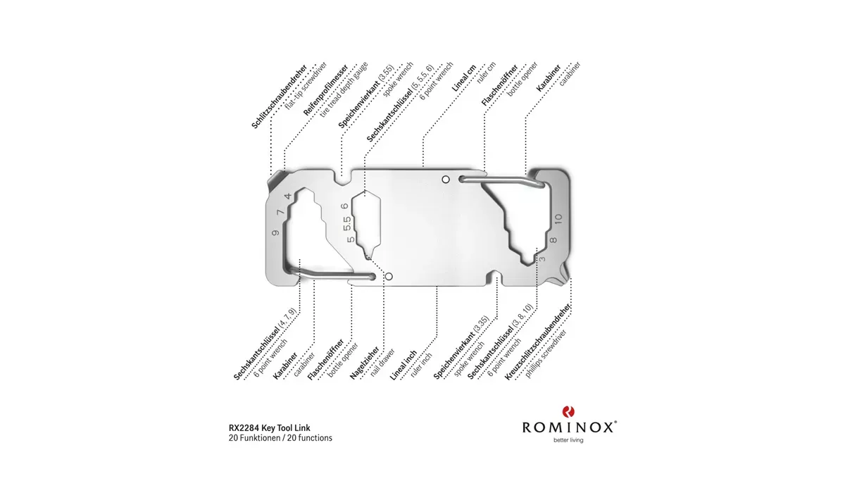 ROMINOX® Key Tool Link (20 functions) Merry Christmas