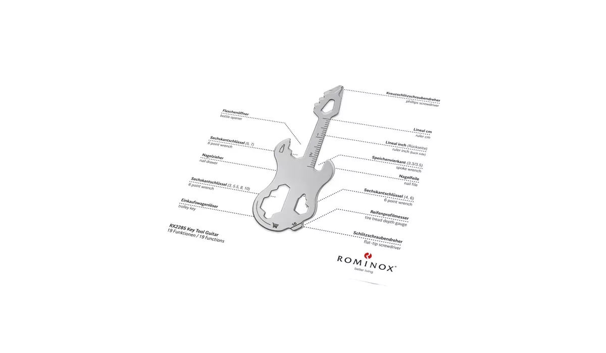 ROMINOX® Key Tool Guitar (19 Funktionen) Happy Father's Day