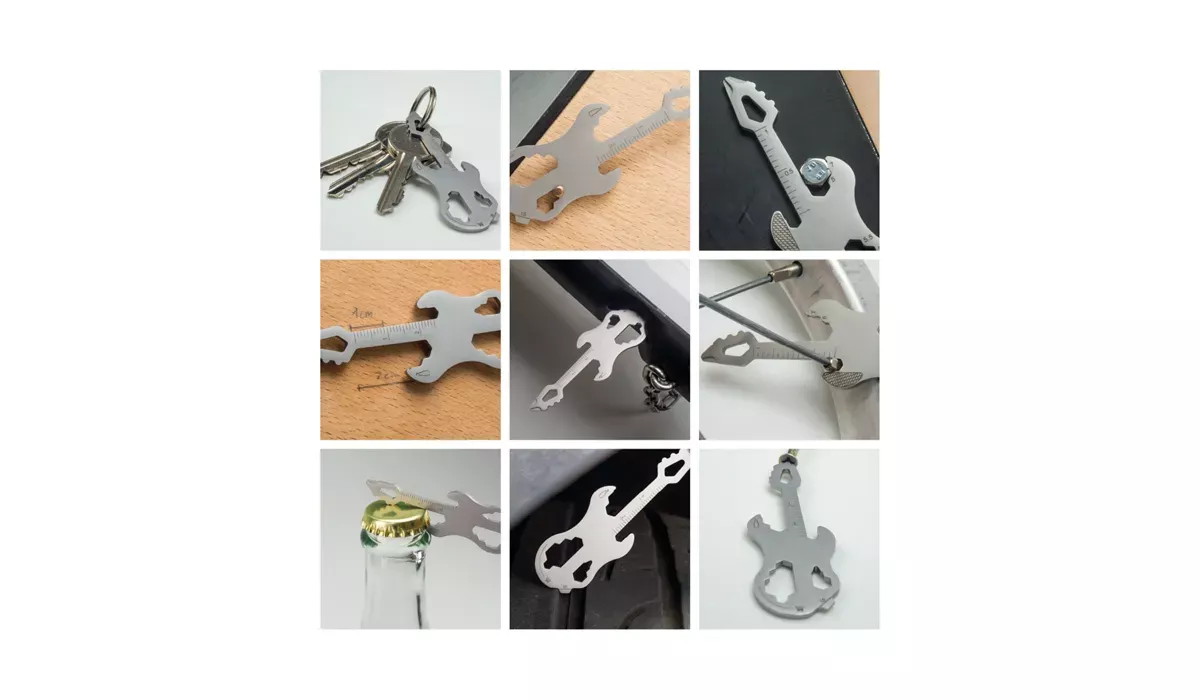 ROMINOX® Key Tool Guitar (19 Funktionen) Happy Father's Day