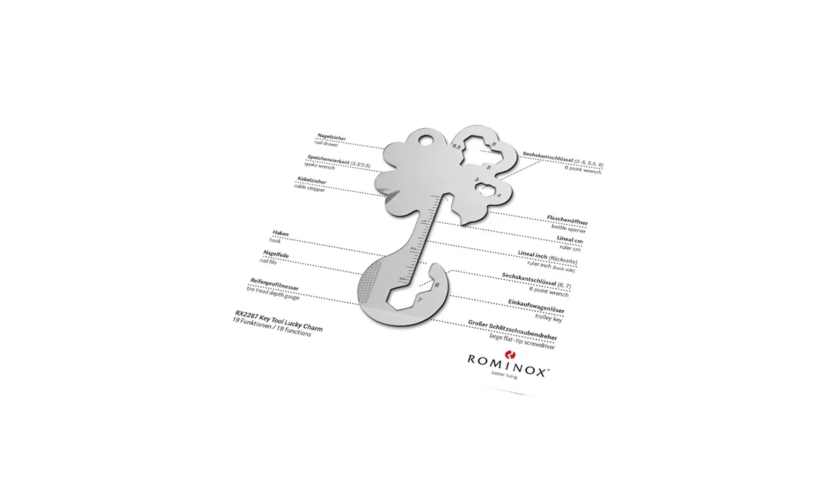ROMINOX® Key Tool Lucky Charm (19 functions) Merry Christmas