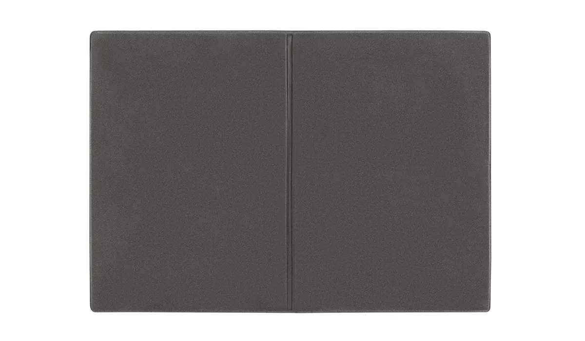 Ausweistasche 2-fach Velours grau