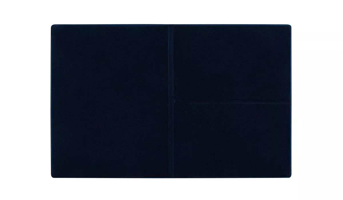 Ausweistasche Euro Velours blau