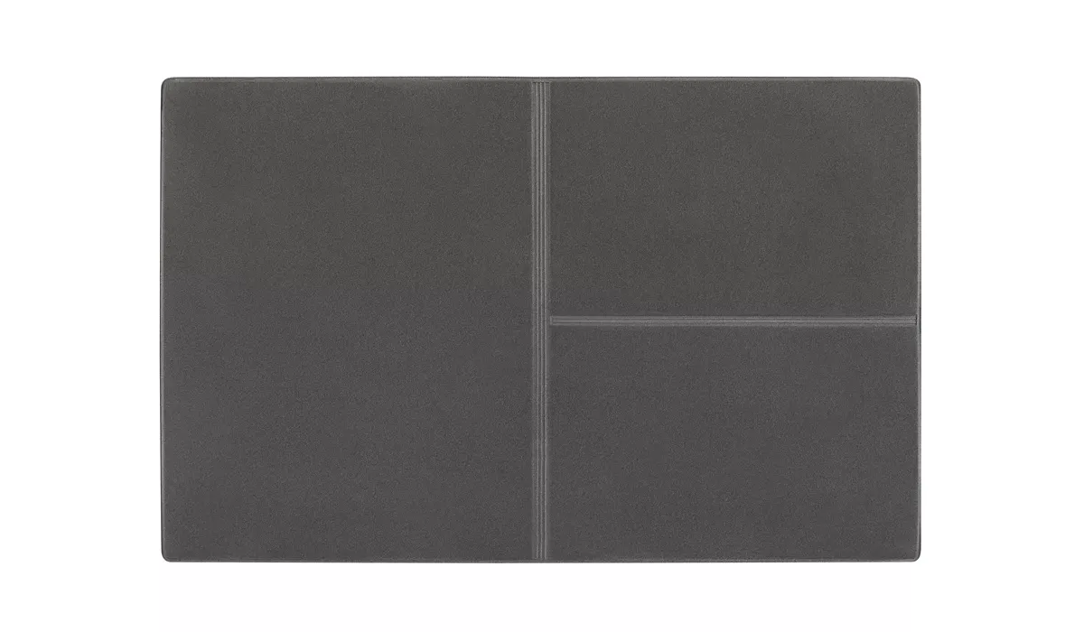 Ausweistasche Euro Velours grau 