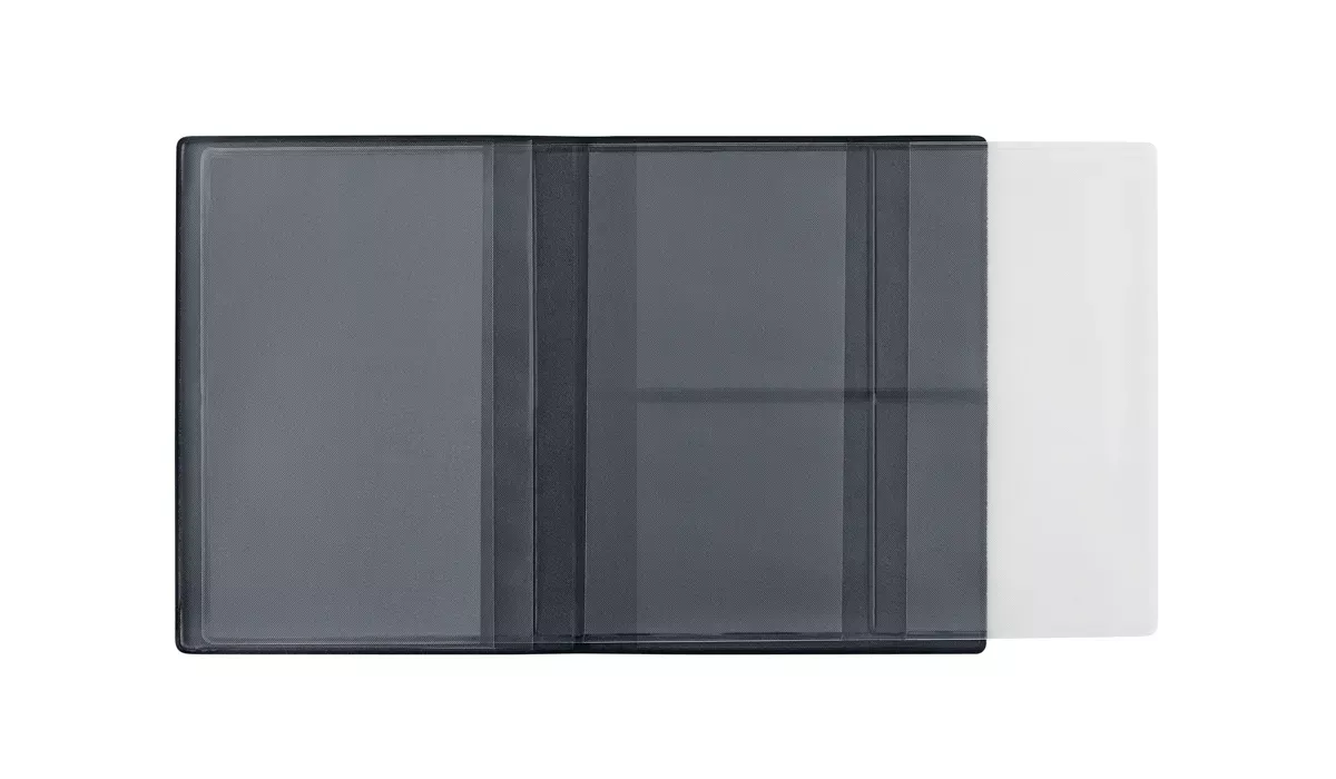 Ausweistasche Euro Velours blau mit Einschub