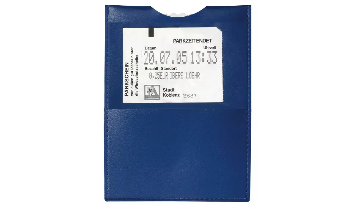 Parking disc duo blue