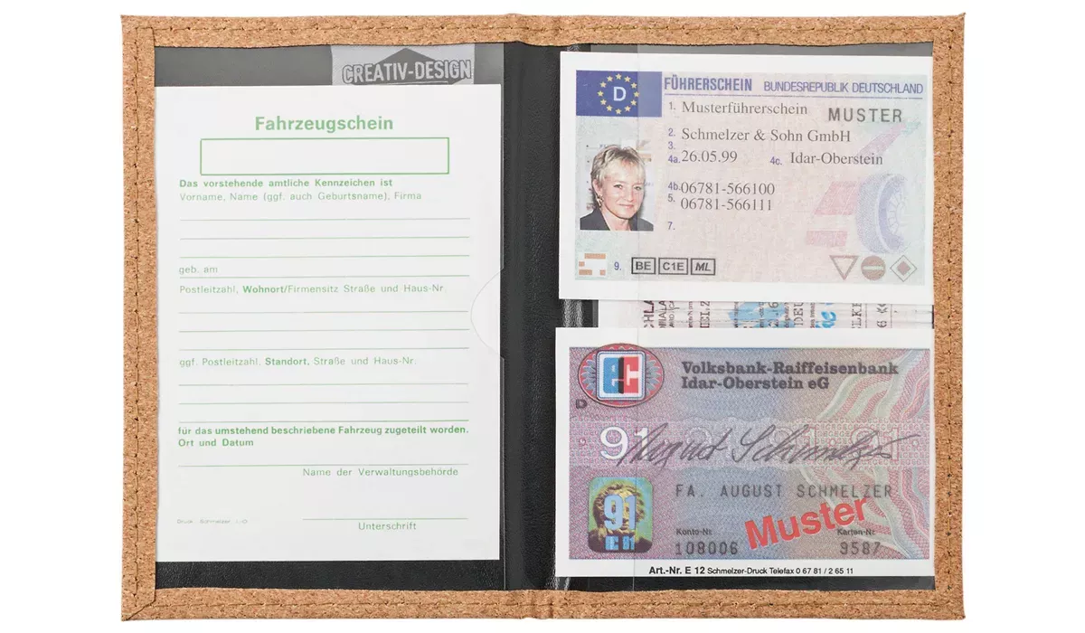 Ausweistasche Nature kork