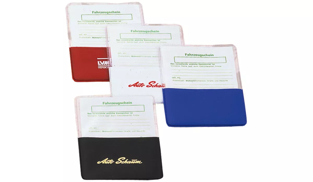 KFZ-Scheinhülle Steck! Normalfolie blau