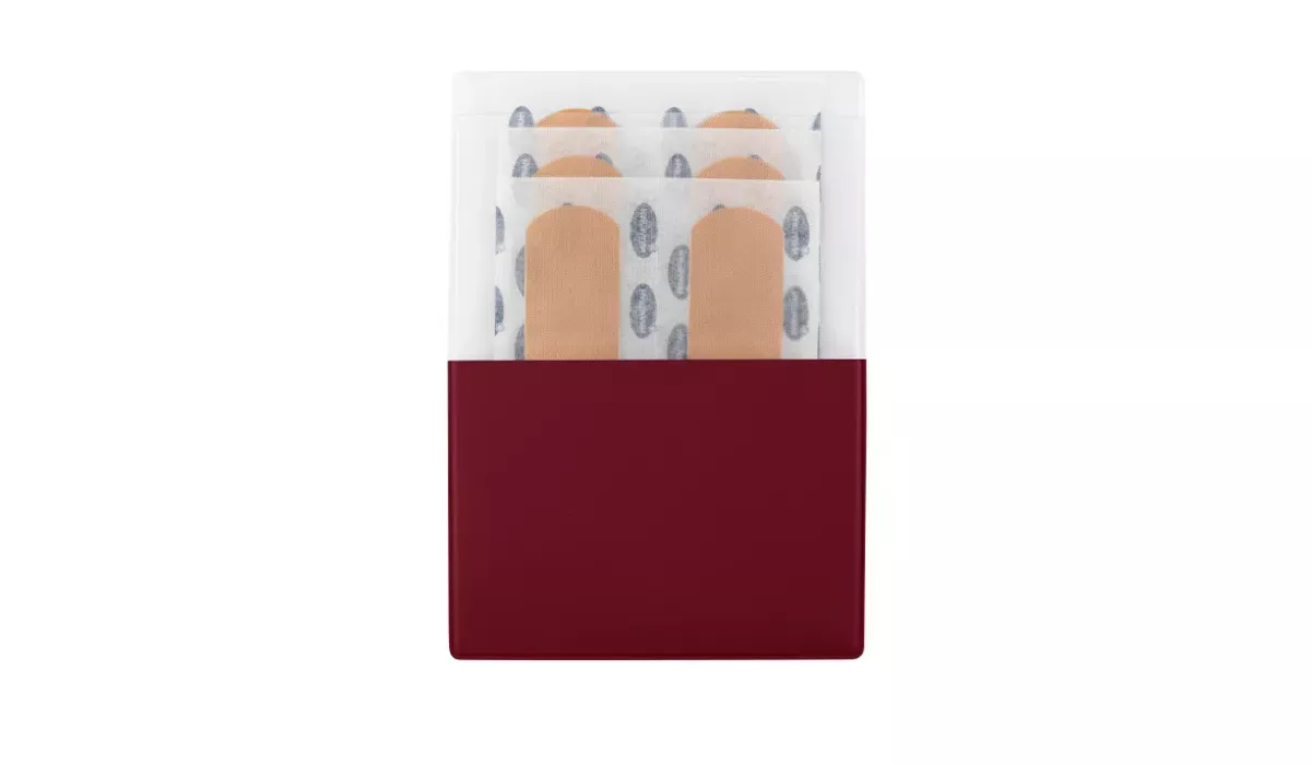 Plaster Pencil Case PlasterM Plain Foil bordeaux