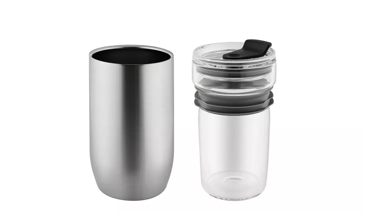 Thermobecher CremaGourmetMedium silber