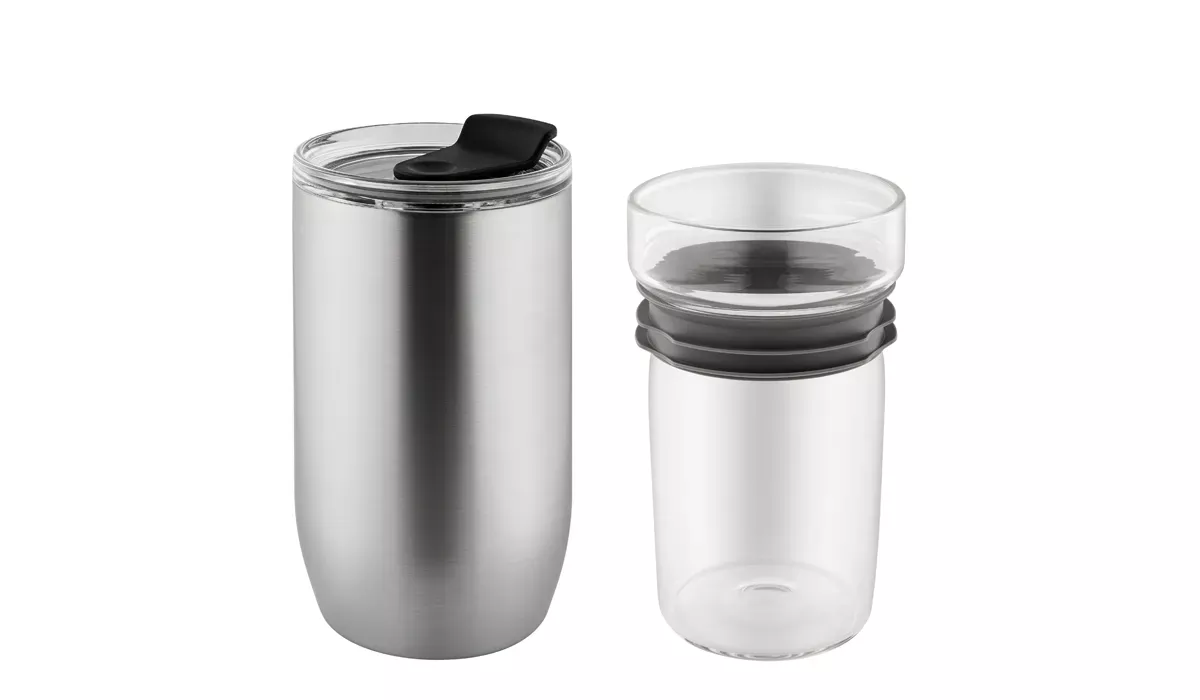 Thermobecher CremaGourmetMedium silber