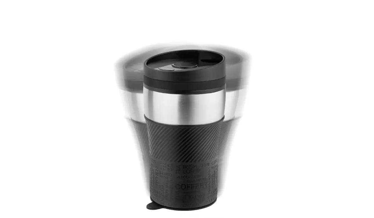 Thermobecher CremaOfficinaMagic schwarz/silber