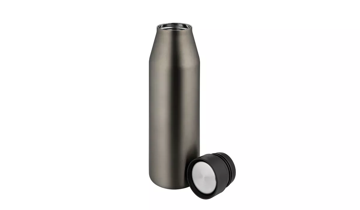 Thermoflasche Clickn Go gunmetal