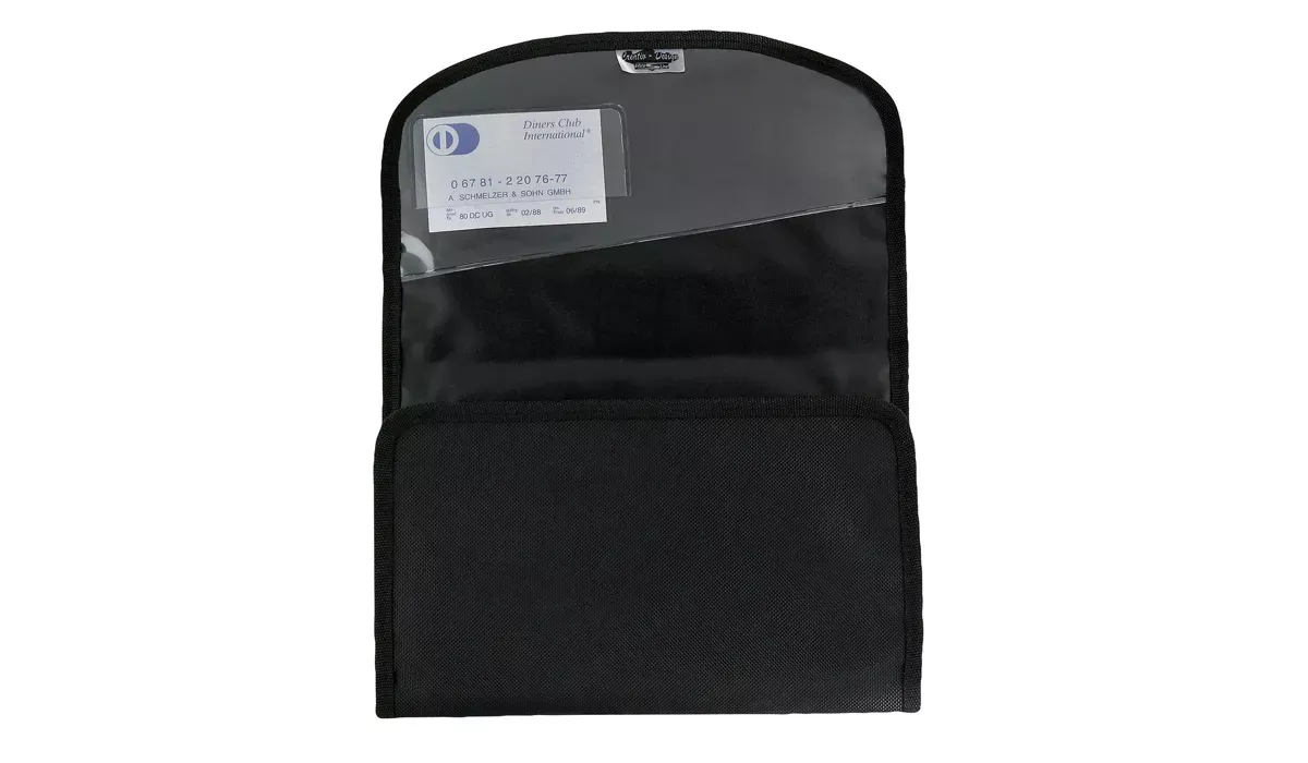 Wagenpapiertasche ColourLane schwarz/schwarz